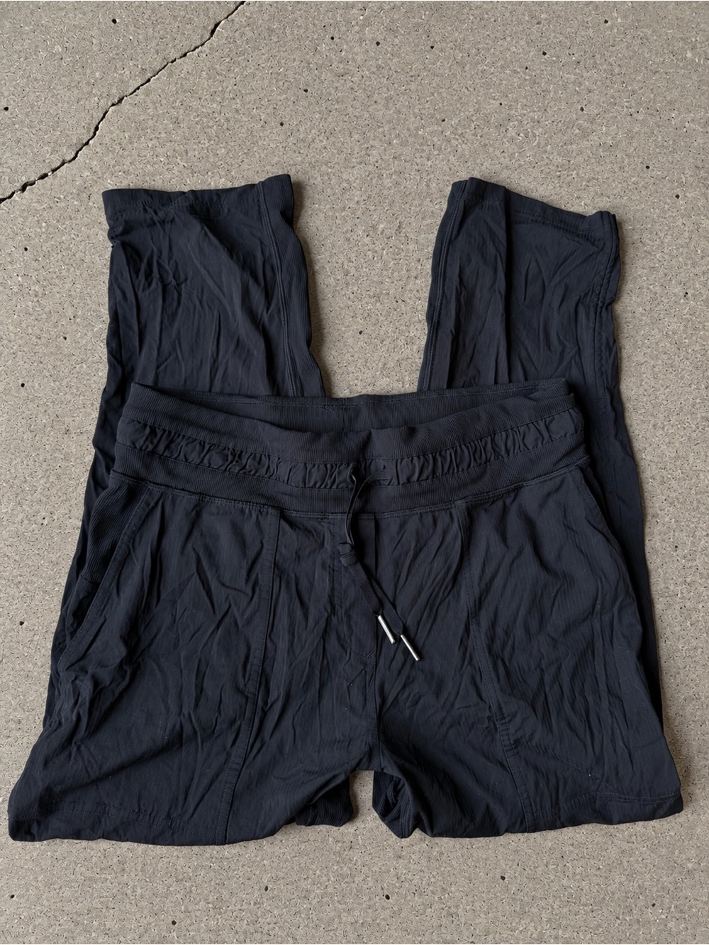 lululemon athletica Black Drawcord Jogger Pants